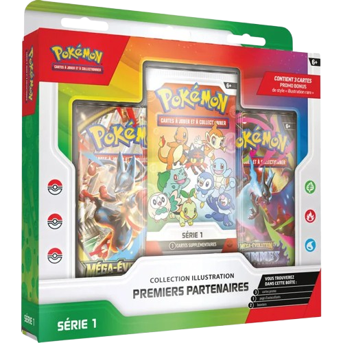 Coffret Pokémon - Collection illustration premiers partenaires - FR