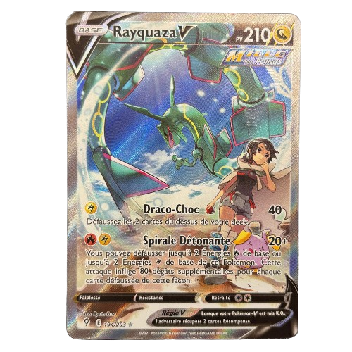 Carte Pokémon - Rayquaza V 194/203 - FR - SAKURO