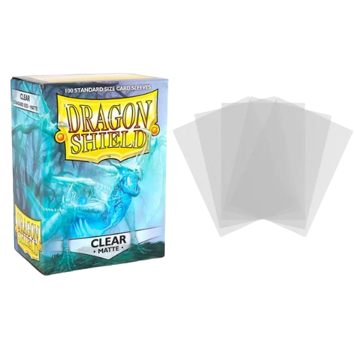 Sleeves Dragon Shield - Clear Matte x100 Standard Size