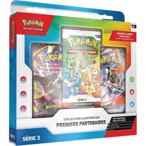 Coffret Pokémon - Collection illustration premiers partenaires - série 3 - FR - SAKURO