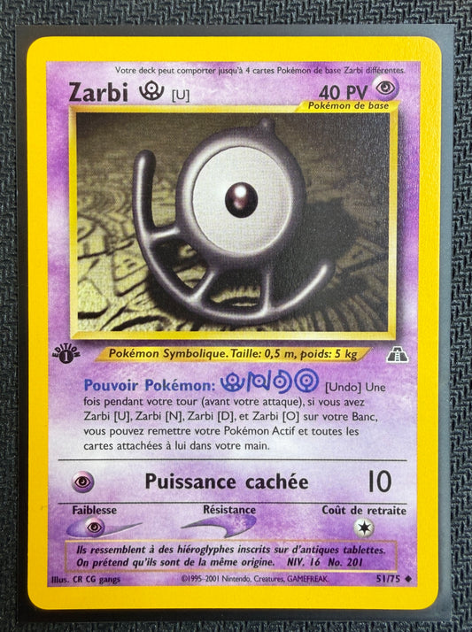 Carte Pokémon Zarbi U 51/75 FR