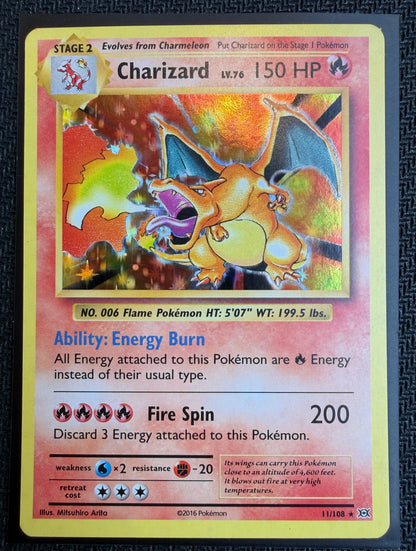 Carte Pokémon - Charizard lv.76 11/108 - EN