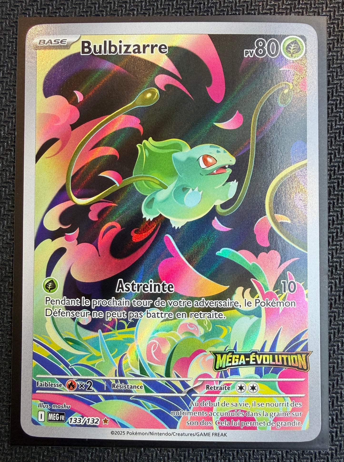 Carte Pokémon FR Bulbizarre AR stamp