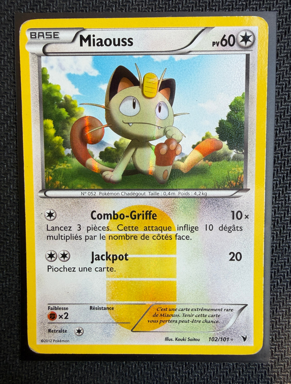 Carte Pokémon - Miaouss 102/101 - FR - SAKURO