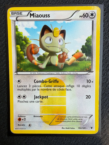 Carte Pokémon - Miaouss 102/101 - FR - SAKURO