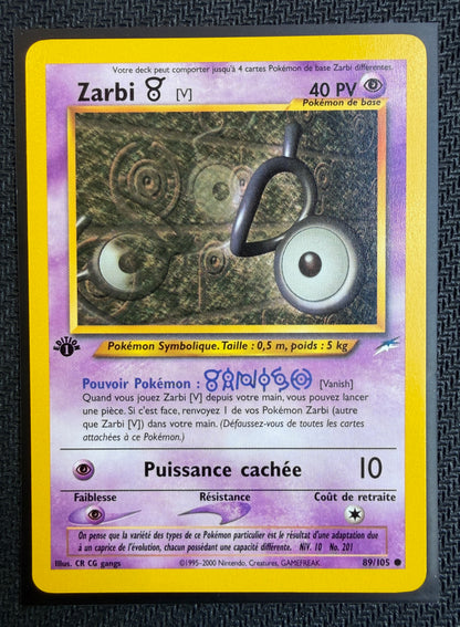 Carte Pokémon - Zarbi V 89/105 - FR - SAKURO