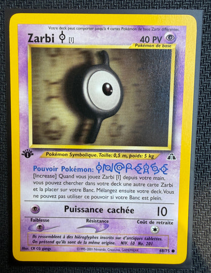 Carte Pokémon - Zarbi I 68/75 - FR - SAKURO