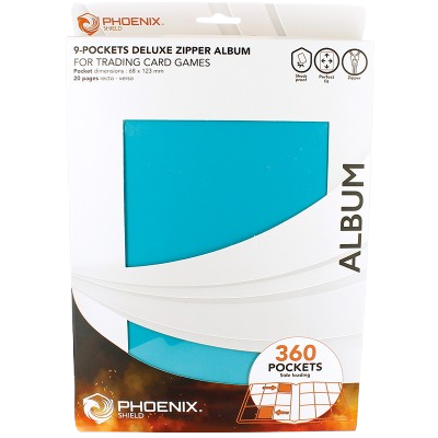 Classeur 3x3 - Phoenix Shield - Turquoise