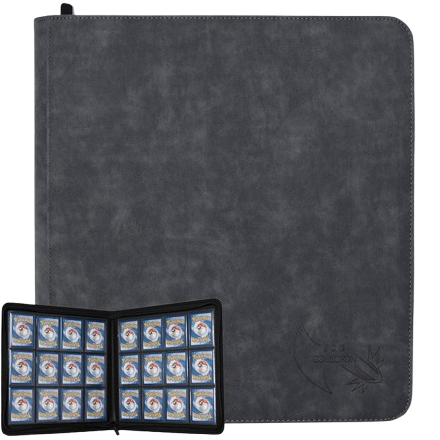 Classeur TCG Collection 4x4 velour gris
