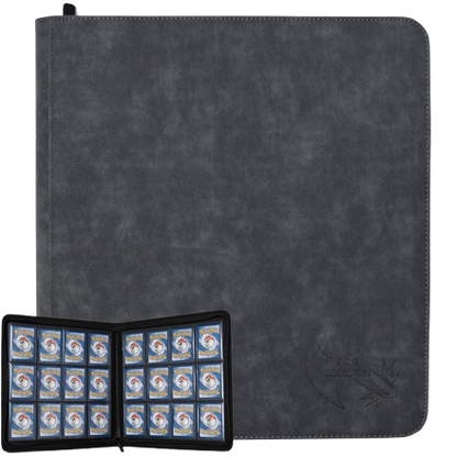 Classeur TCG Collection 4x4 velour gris