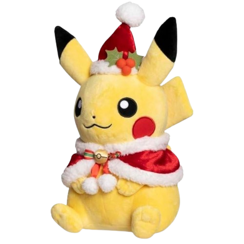 Peluche Pokémon Center - Pikachu Noël 30cm