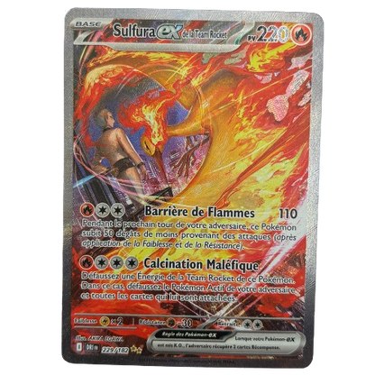 Carte Pokémon - Sulfura ex de la Team Rocket 229/182 - FR