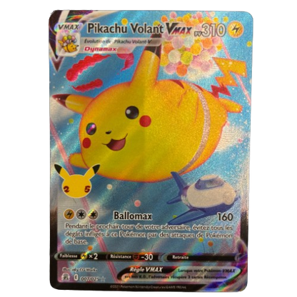 Carte Pokémon - Pikachu Volant VMax 007/025 - FR