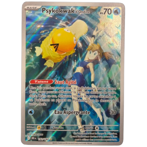 Carte Pokémon - Psykokwak d'Ondine 193/182 - FR