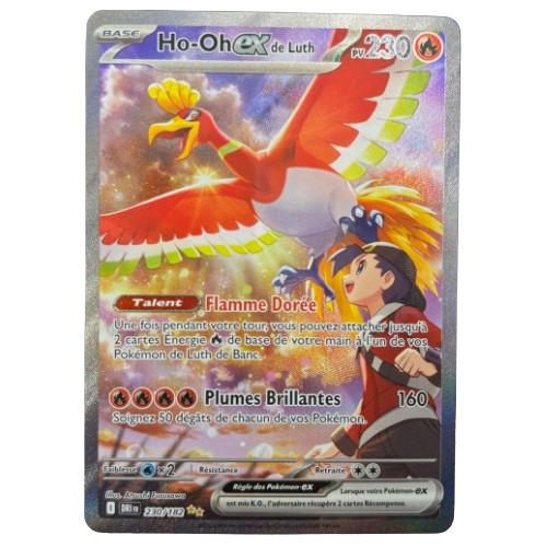 Carte Pokémon - Ho-Oh ex de Luth 230/182 - FR