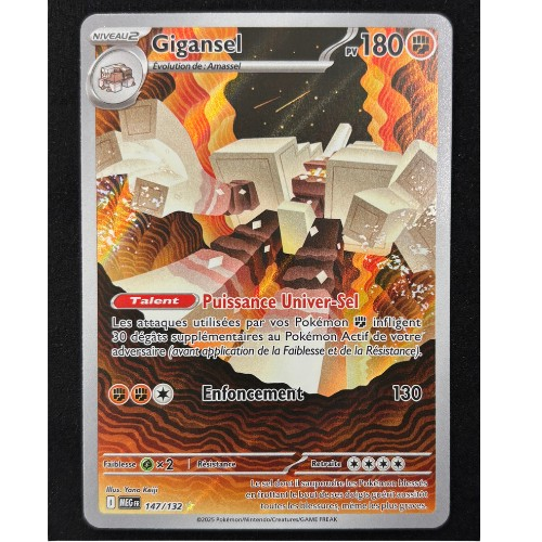Carte Pokémon - Gigansel 147/132 - FR
