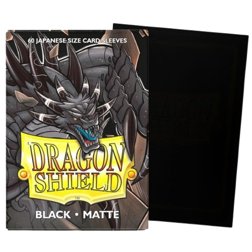 Sleeves Dragon Shield - Black Matte x60 Japanese Size