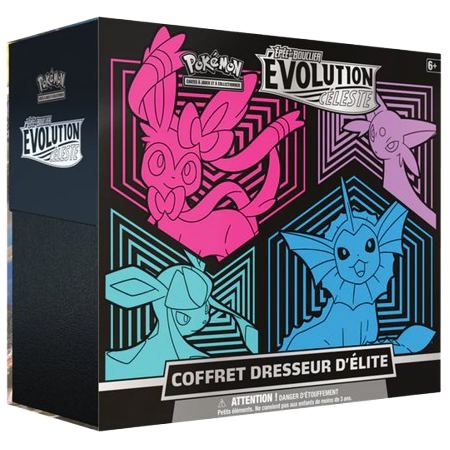 ETB Pokémon - Evolution Céleste - Nymphali / Givrali / Aquali / Mentali - FR - SAKURO