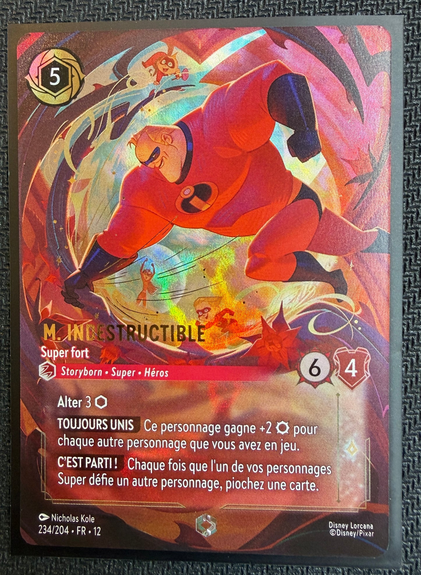 Carte Lorcana M. Indestructible 234/204 Chapitre 12 FR