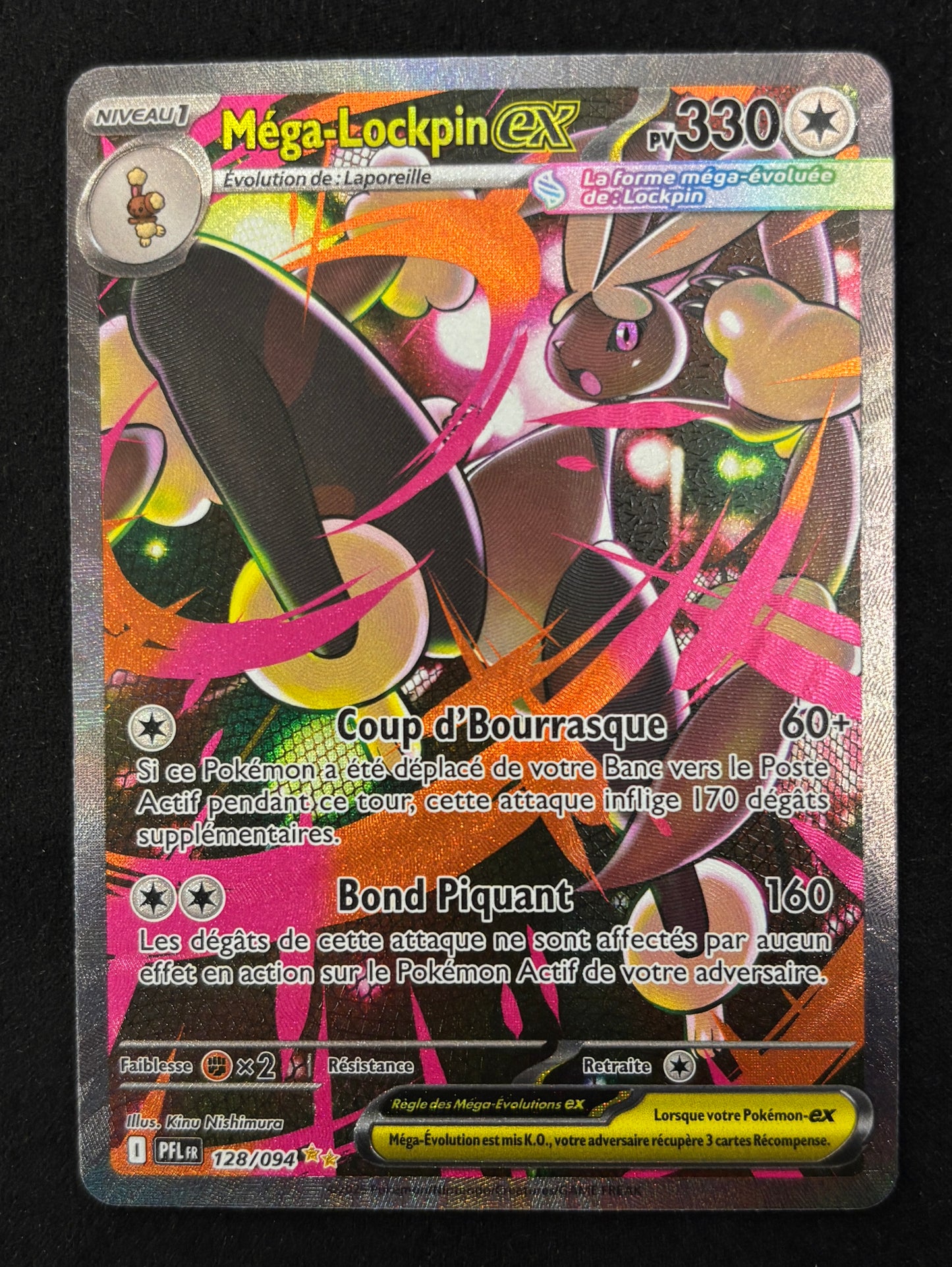 Carte Pokémon - Mega-Lockpin ex 128/094 - FR