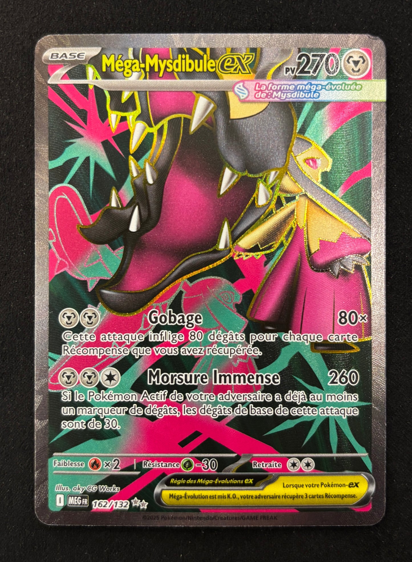 Carte Pokémon - Mega-Mysdibule ex 162/132 - FR