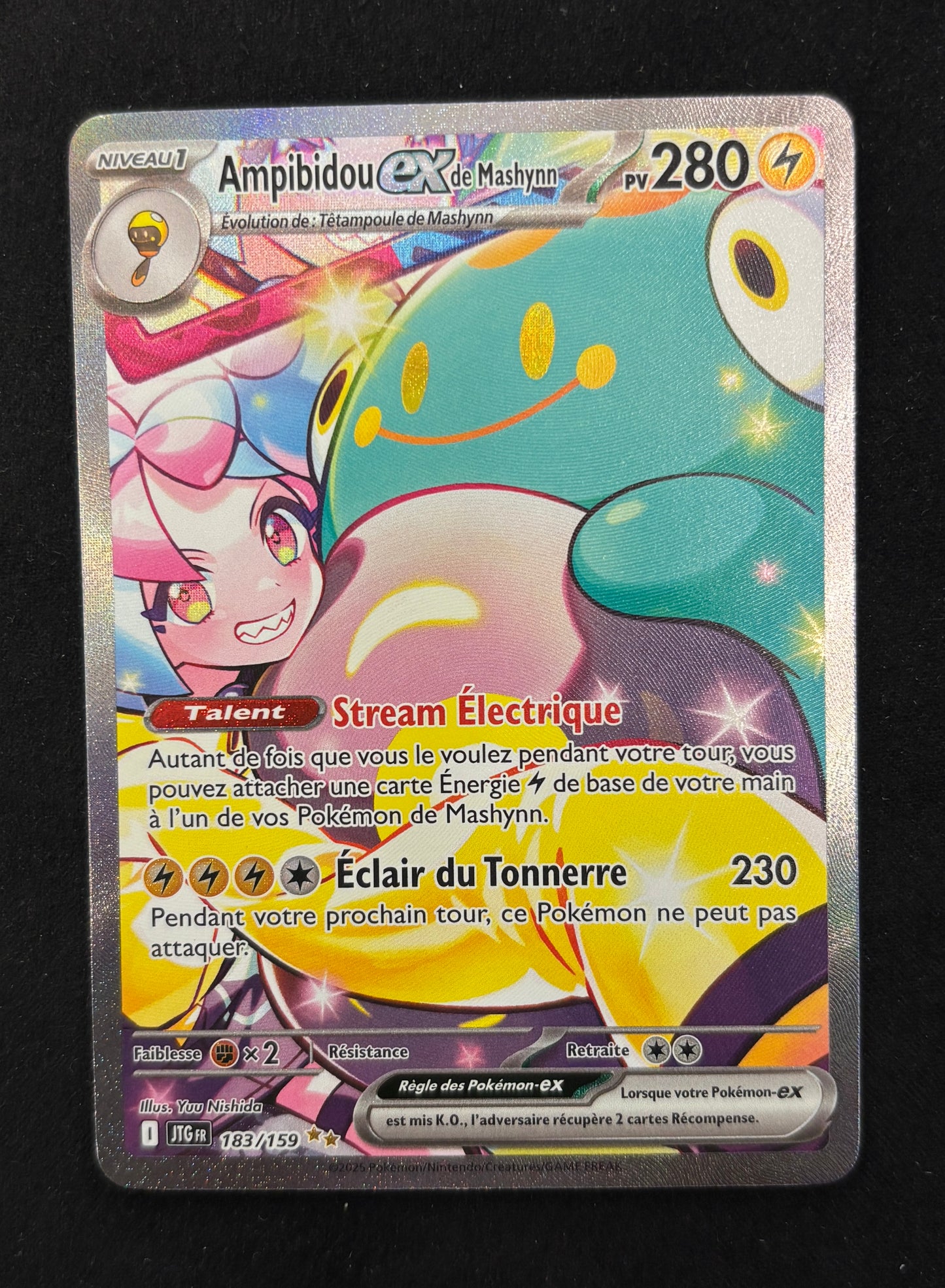 Carte Pokémon - Ampibidou ex de Mashynn 183/159 - FR