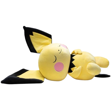 Peluche Pichu qui dort 40cm