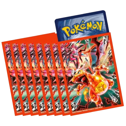 Sleeves Dracaufeu Téracrystal Flammes Obsidiennes