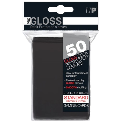 Sleeves Gloss  Noir x50 Standard - Ultra Pro