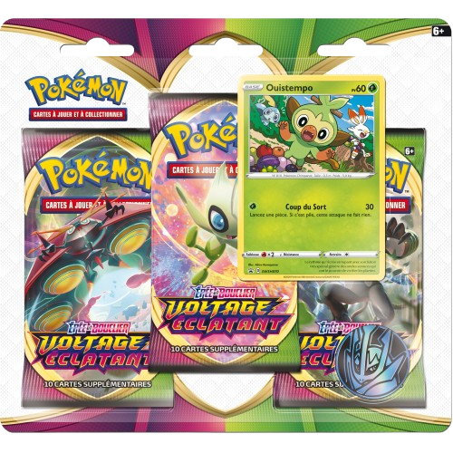 Tripack Pokémon - Voltage Eclatant - Triple Illustration Celebi - FR